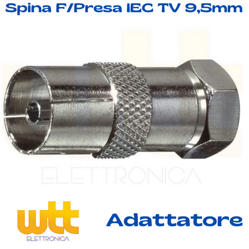 Adattatore spina maschio - f,