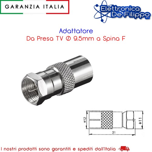 Adattatore presa 5mm a - da, tv